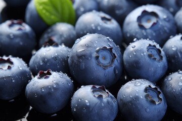 blueberries on a white background