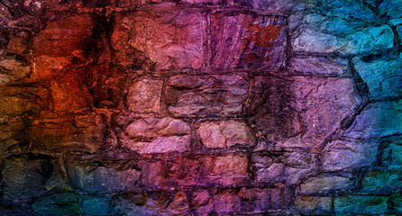 monumental wall from big old stones