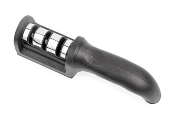 Manual knife sharpener isolated on white background
