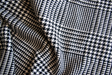 Cotton texture fabric or cloth textile with cage for fashion clothes.
