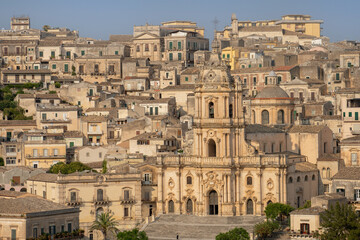 Naklejka premium Veduta del Duomo di San Giorgio - Modica - Ragusa - Sicilia - Italia