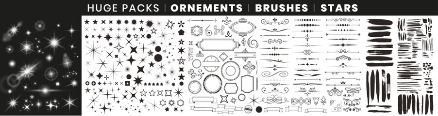 Full collection Stars, Brushes, ornements,... © Julien Eichinger