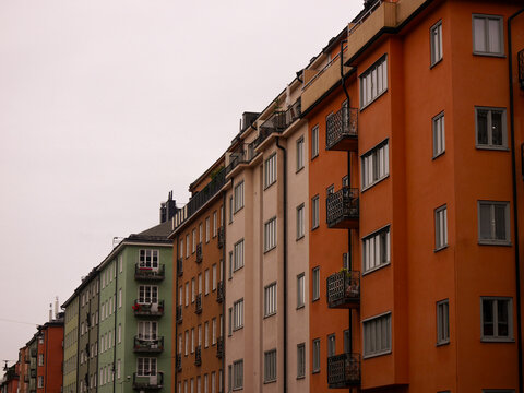 Low angle view of buildings against sky