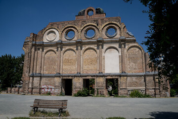 Ruined entrance to the former Anhalter Bahnhof train station