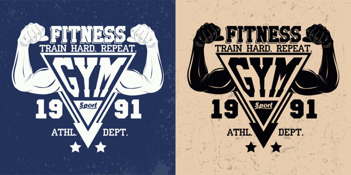 Vintage emblems or tee shirt print design