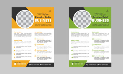 Creative Modern Business Multipurpose Brochure Template Design, VectorTemplate Design In A4 Size.
