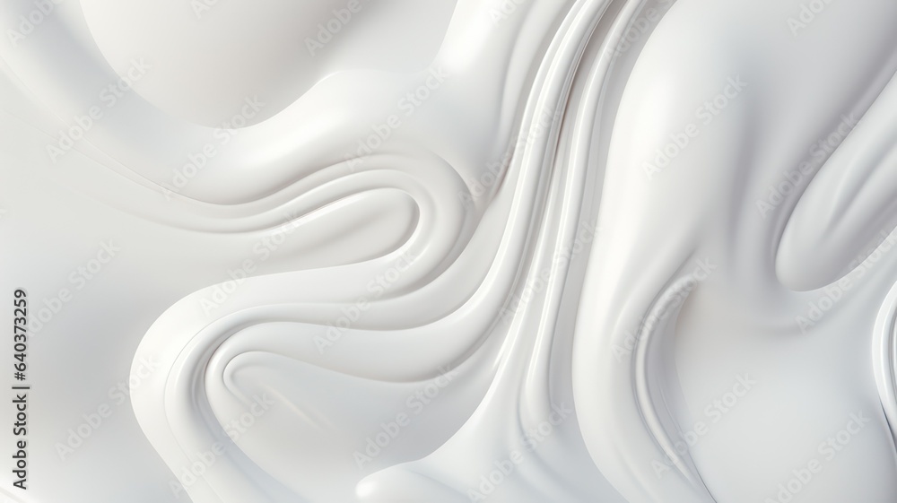 Poster white fluid milk background created with generative ai