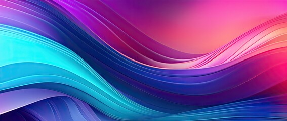 an abstract colored background made up of waves Generative AI