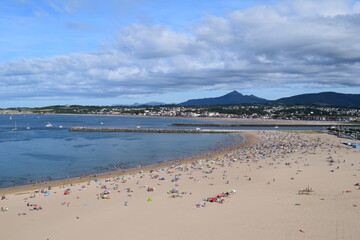 Hondarribia Beatiful beach view Basque Country Spain