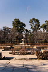 fountain in the park, Spain, Madrid