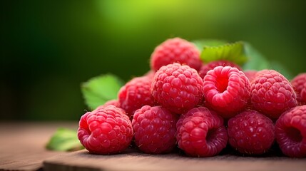 Close up raspberry berries background. Organic macro.
