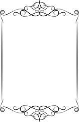 vector frames black on a white background