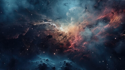 Fototapeta na wymiar Galaxy and Nebula. Abstract space background.