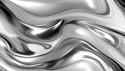liquid shiny silver