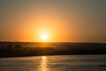 sunrise over the Ayia Napa, Cyprus