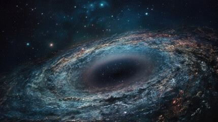 Galaxy in space, beauty of universe, black hole.