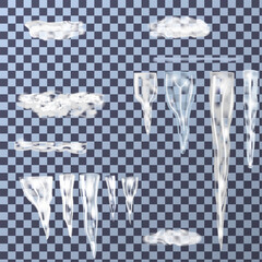 Set of icicles