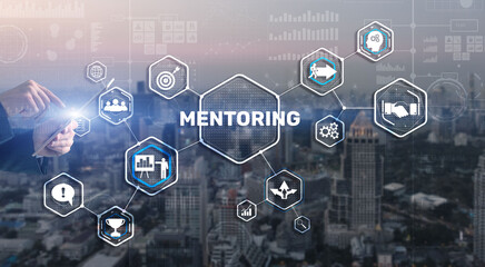 Mentoring Motivation Coaching Career Business Technology concept