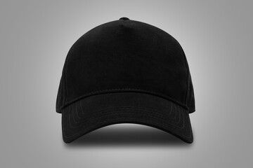 CAP BLACK WITH BACKGROUND GRADIENT GRAY