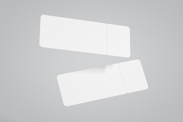 TICKET WITH BACKGROUND WHITE AN 2 TICKETS