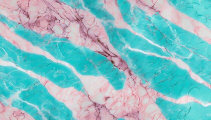 Turquoise and pink marble texture, marble background, Generative AI