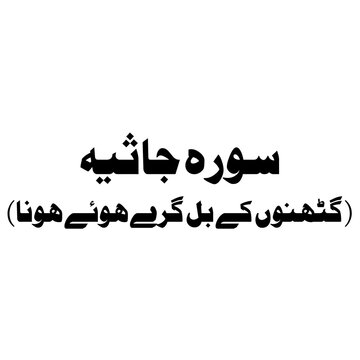 Surat Al-Jathiyah (The Kneeling) urdu