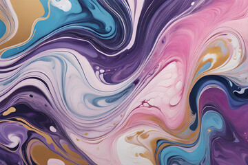 abstract colorful background, An abstract background with marbling effects, reminiscent of the beauty of swirling galaxies and cosmic marvels -Generative Ai