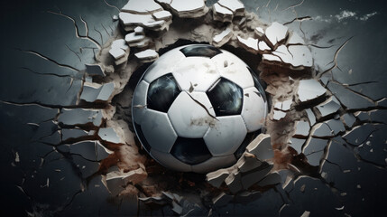 sports illustration soccer uniform ball wall