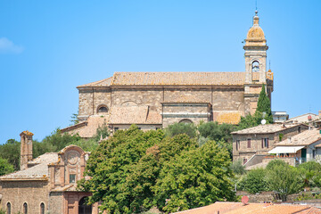 Fototapeta na wymiar Panorama a Montalcino, Val d'Orcia, Siena, Toscana