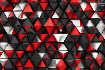 abstract geometric background, Abstract modern luxury background with geometric patterns in black and red colors