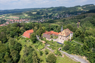 Obraz premium Brandenstein Castle, Main-Kinzig District, Hesse, Schluechtern, Germany,