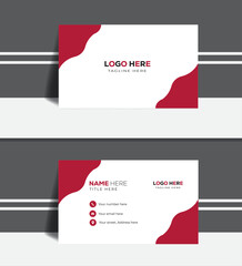Modern clean professional business card template.

