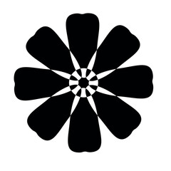 flower silhouette vector