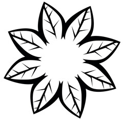 black and white flower