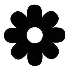 black and white flower