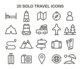 Solo traveler woman design of vector. Cartoon illustration style.
