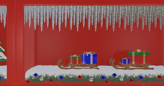 Roter Adventskalender T&uuml;r Nr. 3