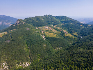 Fototapeta na wymiar Aerial view of ancient sanctuary Belintash, Bulgaria