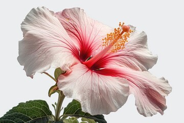 "Tropical Hibiscus: A Burst of Color". Digital poster. Generative ai.