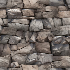 Highlighting the coarse and rugged texture of natural stone seamless AI Generative