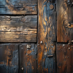 Intricate texture of weathered and aged wood AI Generative