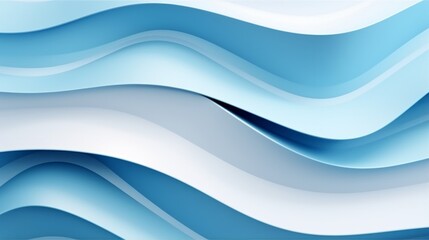 Obraz premium Background of abstract blue and white background with wavy lines