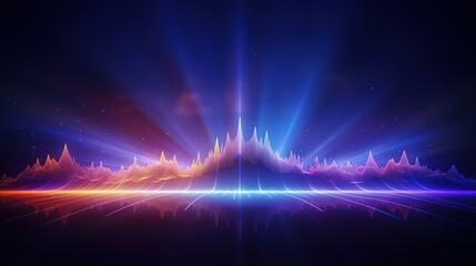Blue abstract background with a digital EKG line representing a heartbeat rhythm