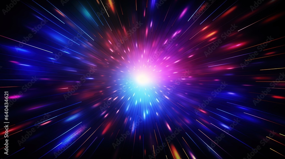 Poster abstract background with rays