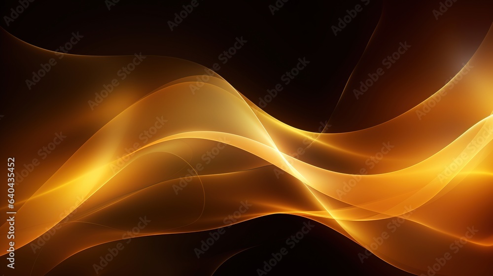 Aufkleber abstract orange wave background with soft lines and motion design