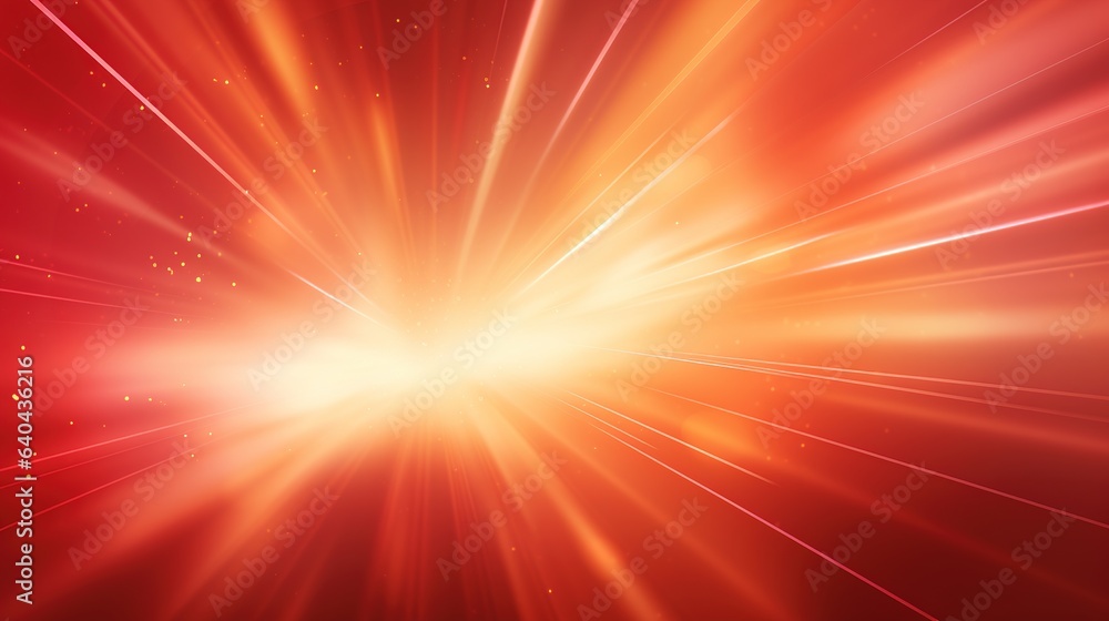 Poster abstract rays of colorful light exploding around it