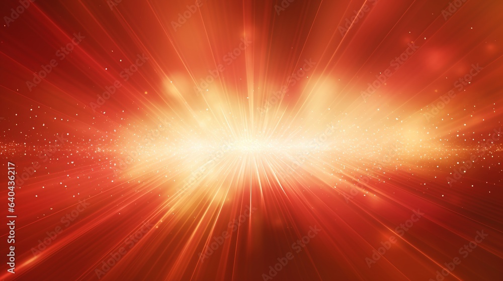 Poster abstract rays of colorful light exploding around it