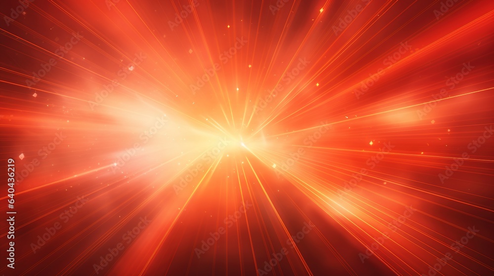 Poster abstract rays of colorful light exploding around it