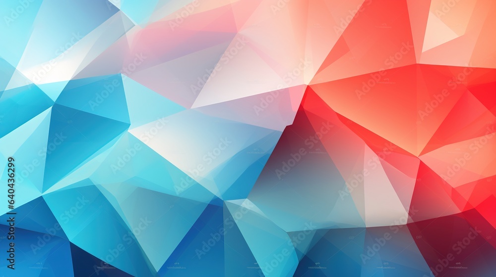 Poster abstract colorful geometric pattern with triangles