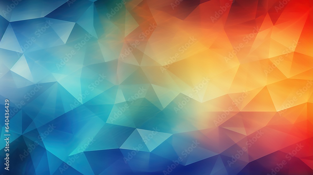 Poster bright colorful geometric pattern with triangles for a modern background
